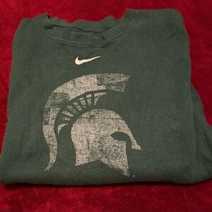 Nike Michigan State University MSU long sleeve shirt kids size medium